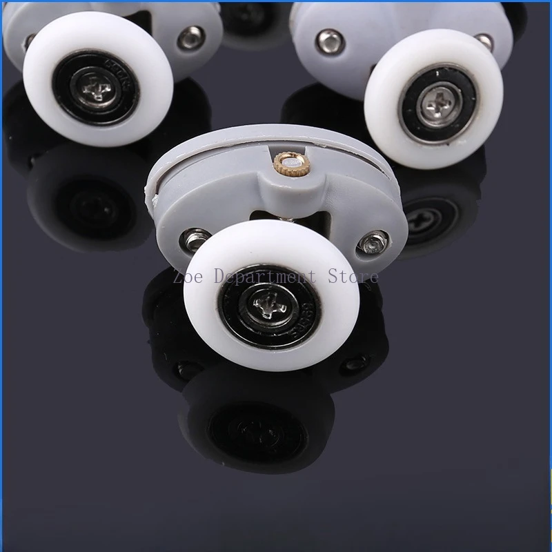 8pcs-lot-shower-rooms-cabins-pulley-shower-room-roller-runners-wheels-pulleys-diameter23mm-25mm-hole-distance-26mm
