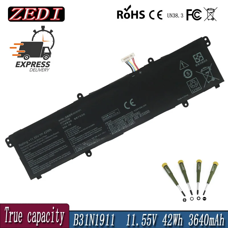 

ZEDI New Original B31N1911 Battery For ASUS VivoBook Flip 14 TM420IA TP470EA M413DA M413DA-EK162T M413DA-EK007T X421DA X421EA