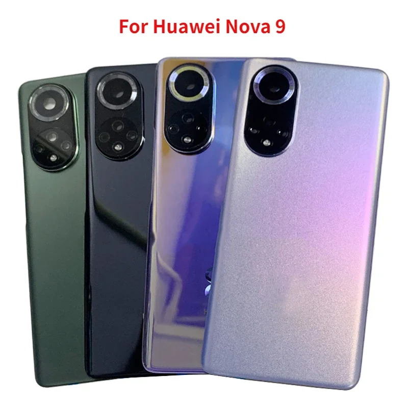 

Оригинальное новое заднее стекло для Huawei Nova 9Pro SE, задняя крышка батарейного отсека, задняя крышка с рамкой для объектива камеры