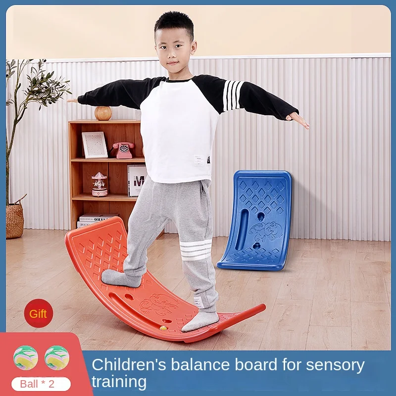 Children's Wood surf balance board           Seesaw household indoor toys   Bending plate balance beam