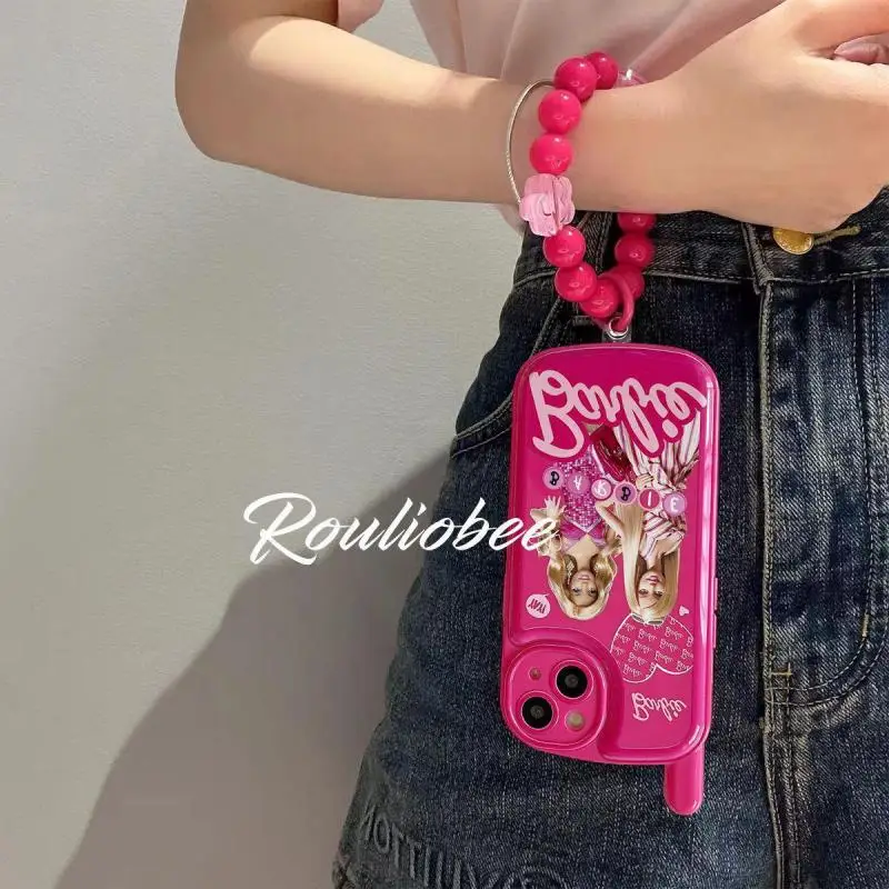 Kawaii Barbie Iphone Mobile Iphone Shell Suitable for Iphone 14 12 Cartoon Pink Originality Birthday Gift Girlfriend Gift Girl