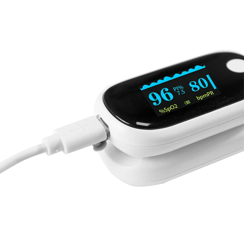 การดูแลสุขภาพ Fingertip Pulse Oximeter ข้อมูลเชิงวิเคราะห์ออกซิเจนปลายนิ้ว Pulse Oximeter ความอิ่มตัวของออกซิเจนในเลือด