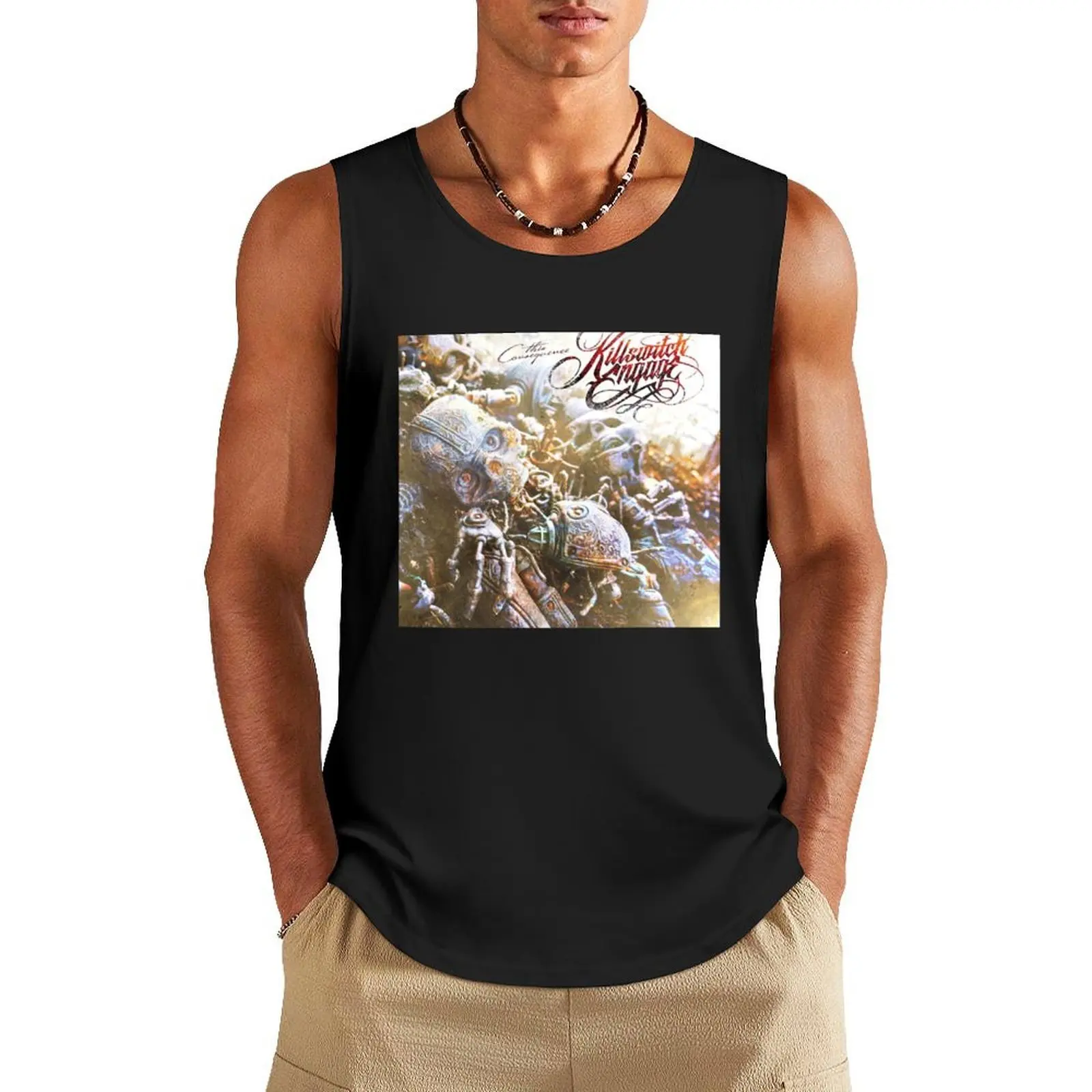 

This Consequence Tank Top muscular man quick-drying t-shirt Working vest