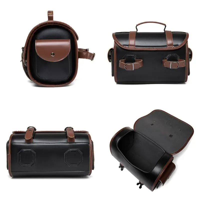 

Motorcycle parts modification, side luggage, PU hanging bag, motorcycle rider equipment kit, Harley cruise car side bag