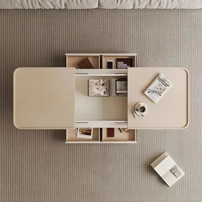 Irregular Aesthetic Coffee Tables Minimalist Simple Luxury Unique Rectangle Coffee Tables Glam Storage Meubles Trendy Furniture
