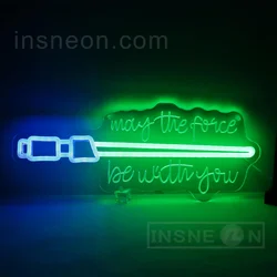 Lightsaber Neon Sign,Gaming LED Lights Sign for Gamer Room Decor,Gaming Signs for Boys Room Decor,Wall Decor,Gifts for Teen,Kids