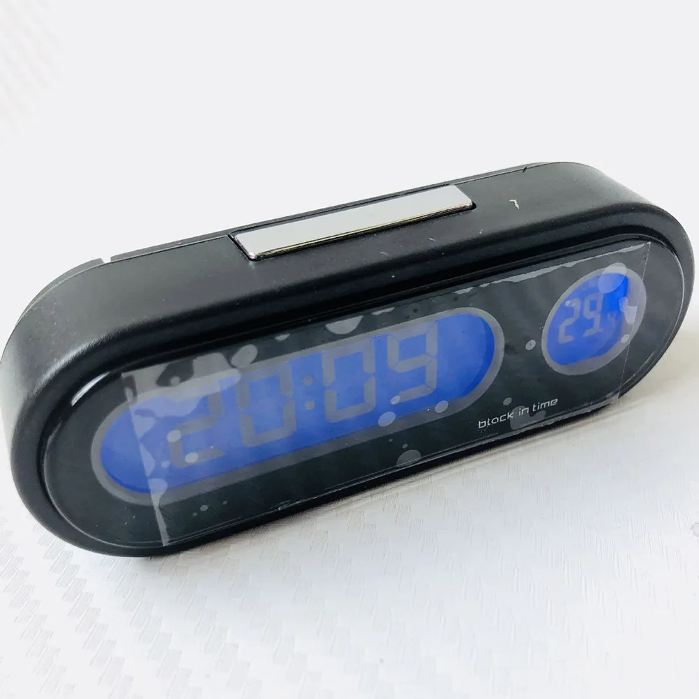 

Car Thermometer Digital Led Backlit Clock For Auto Dashboard Waterproof Luminous Temperature Meter Car Supplies