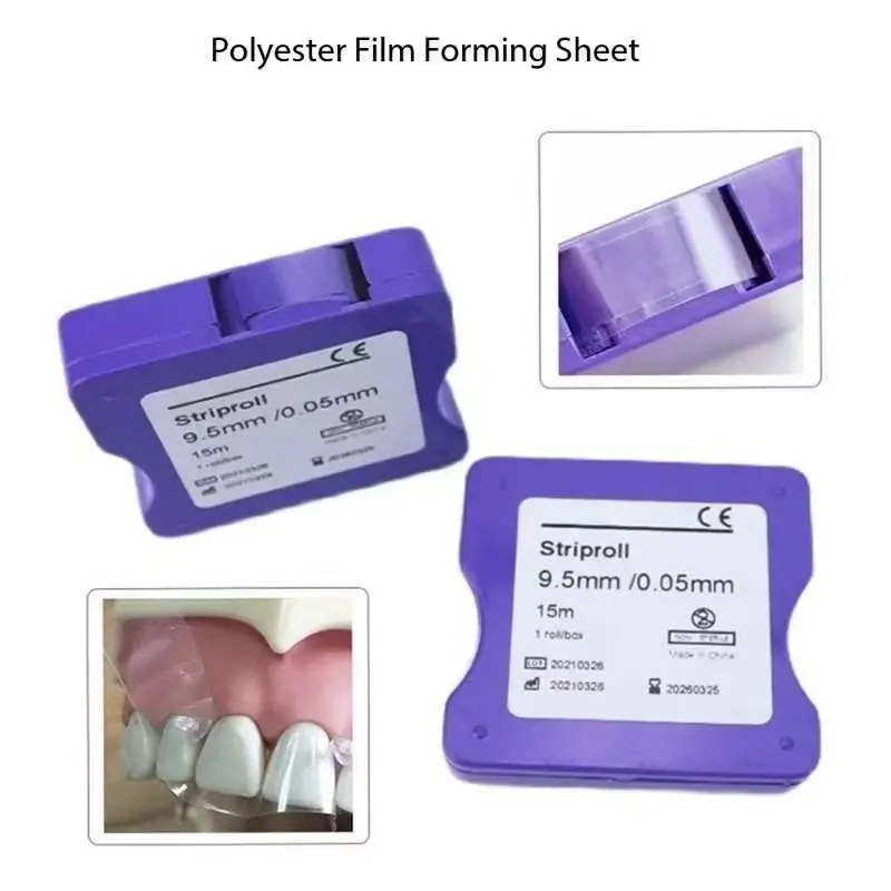 1 pièce Bandes de matrice dentaire transparentes, film de moulage photopolymérisable, longueur 15m, épaisseur 0,05mm, Matériel dentaire
