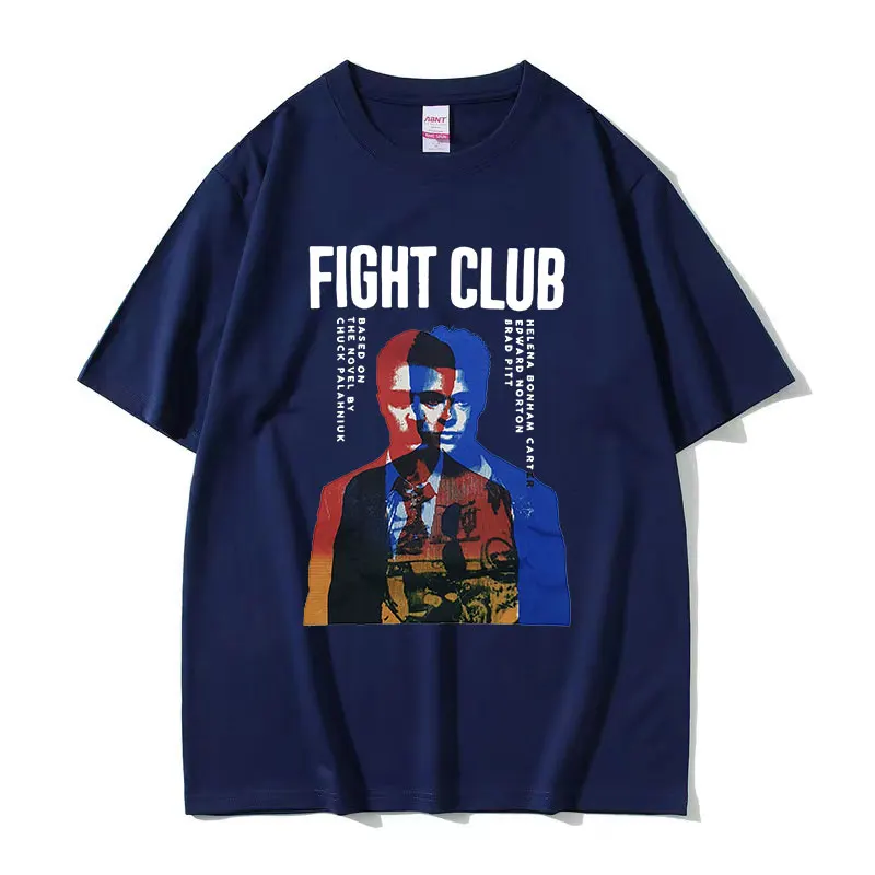 Limited Movie FIGHT CLUB Graphic Tee Shirt Men\'s Vintage Fashion High Quality T-shirt Casual Clothing Oversized Cotton T Shirts