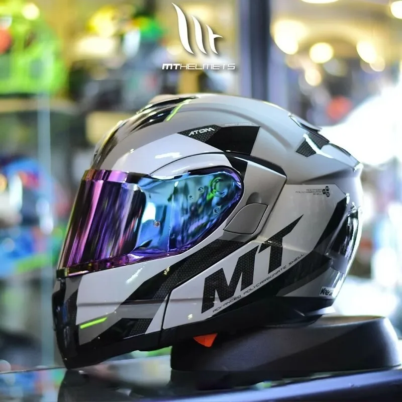 adventure motorcycle flip helmets Modular up for Men Women, DOT Approved, Black, S Custom Painted Shoei Neotec 2