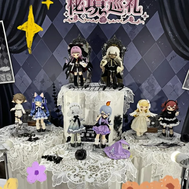 정품 신상 시크릿 렐름 투어 12 포인트 BJD 블라인드 박스 액션 피규어 트렌디 장난감 데스크탑 장식 인형 생일 선물