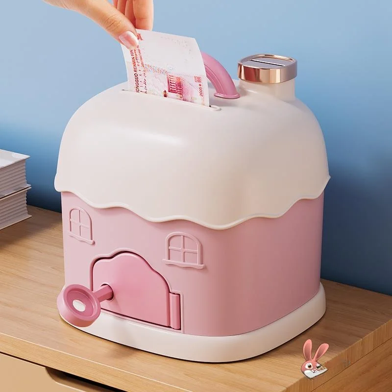 children's-savings-bank-box-new-model-inlet-only-not-outlet-boy-savings-gift-girl-key-small-house-internet-celebri-plastic