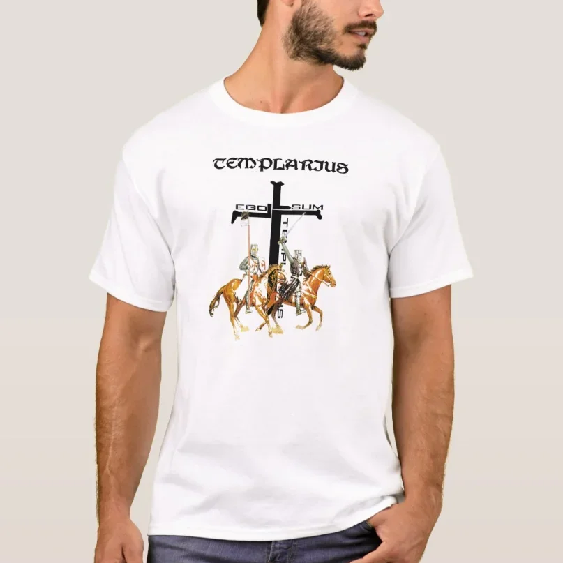 I Am A Templar Crusader Knights Templar T-Shirt 100% Cotton O-Neck Summer Short Sleeve Casual Mens T-shirt Size S-3XL