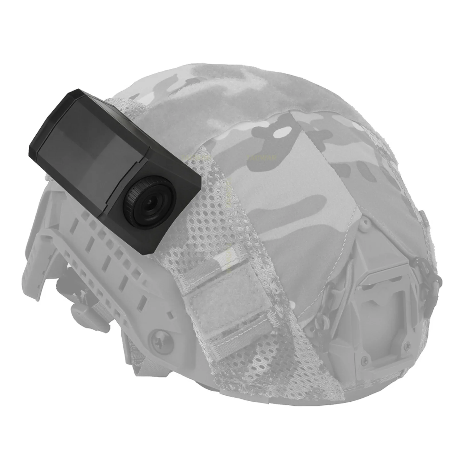 Tactical Helmet Dummy Camera Model with Hook Fastener, No Function Fast Helmet Accessories for Airsoft Cosplay Decoration