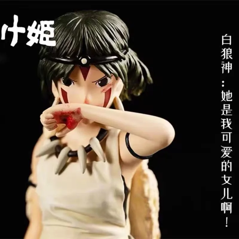 19Cm Prinses Mononoke Anime Figuren Prinses Mononoke San Actiefiguur Schattig Meisje Pvc Standbeeld Model Pop Verzamelbare Speelgoedgeschenken