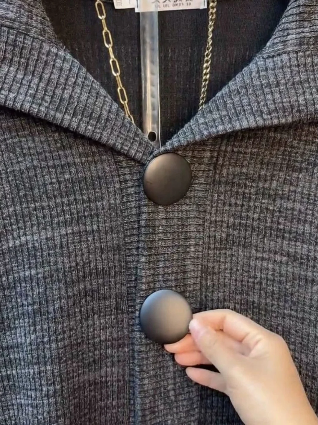 Plus Size Felpa lunga Sve Cardigan da donna vestibilità ampia Autunno Inverno Faion copertura della pancia abbottonata capispalla casual