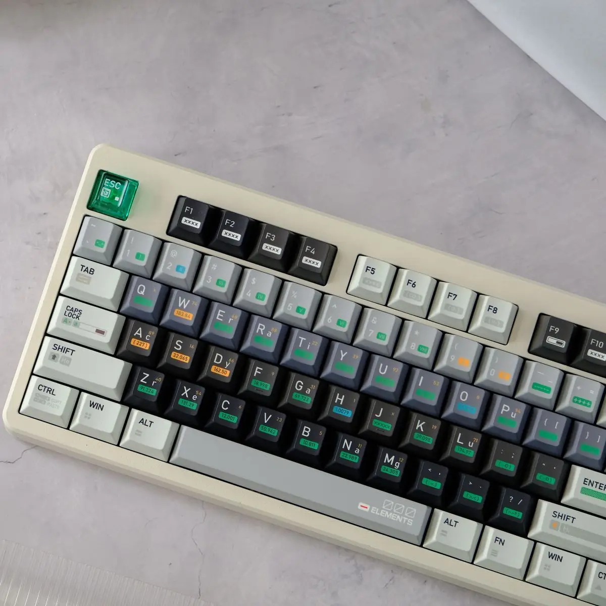 

Chemical original factory height PBT thermal sublimation plus transparent keycap 194 keys with wooting and other keyboards
