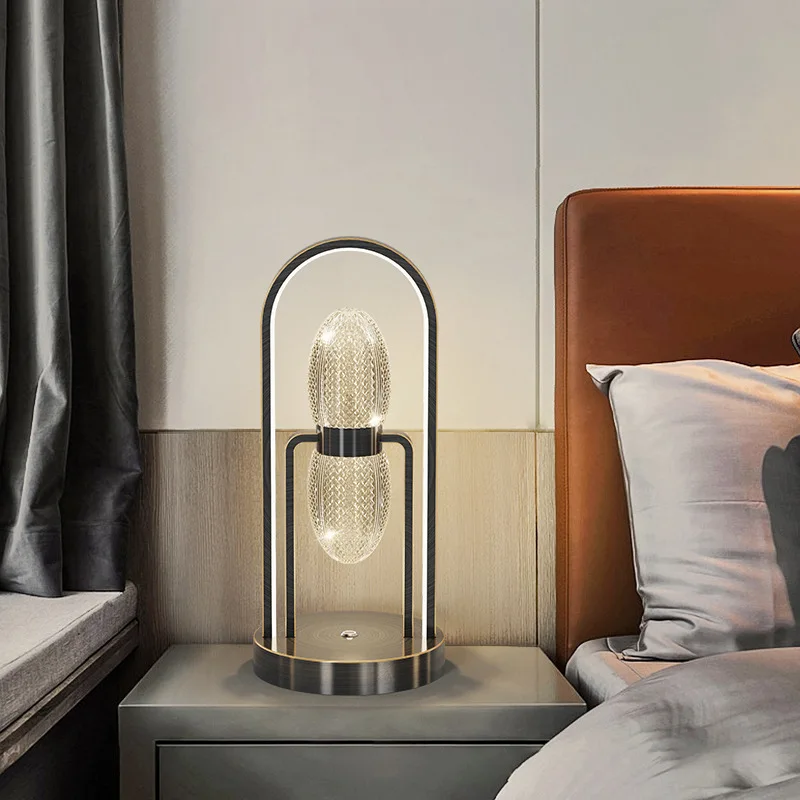 Lampada da tavolo per camera da letto nuova lampada da atmosfera da tavolo calda e romantica