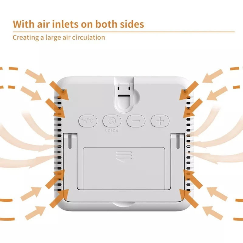 B37B-Digital Tuya WIFI Time Clock Date Thermometer Hygrometer Backlight Temperature And Humidity Sensor Display