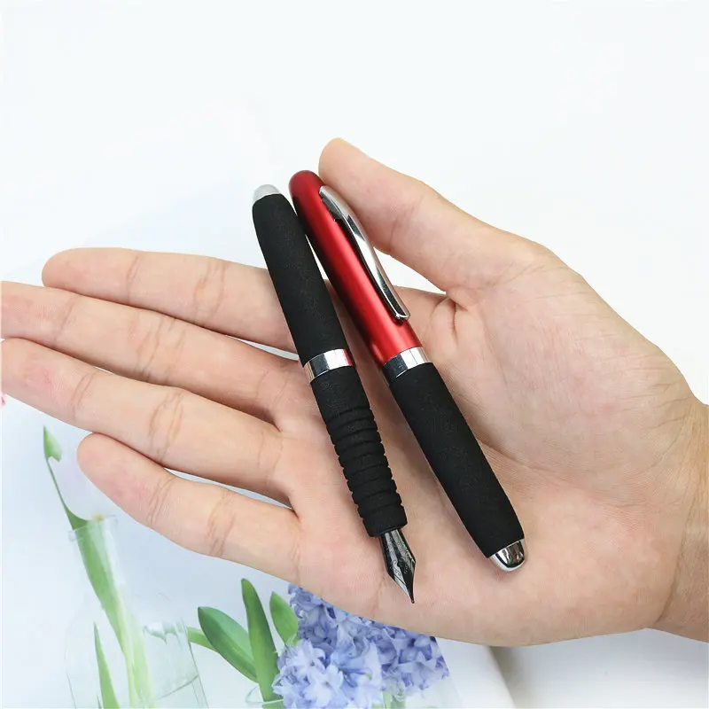 Mini fountain pen Metal Pen F Titanium Black Tip Portable Pocket Ink Pen Business Learning