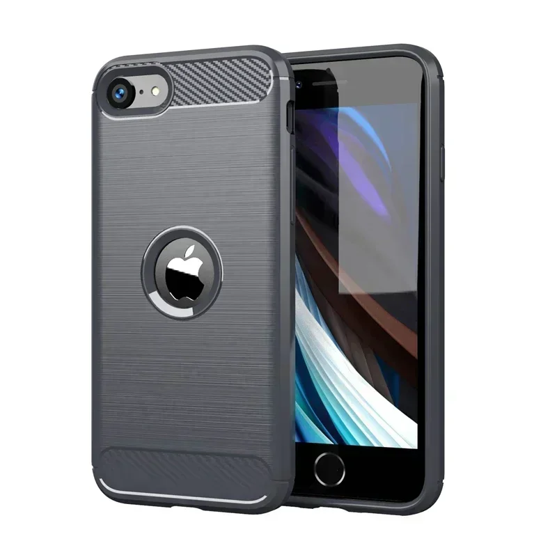 For Cover iPhone SE 2022 Case For iPhone SE 2020 Cover Shockproof TPU Carbon Fiber Case For iPhone 7 8 Plus 13 12 Pro Max Fundas