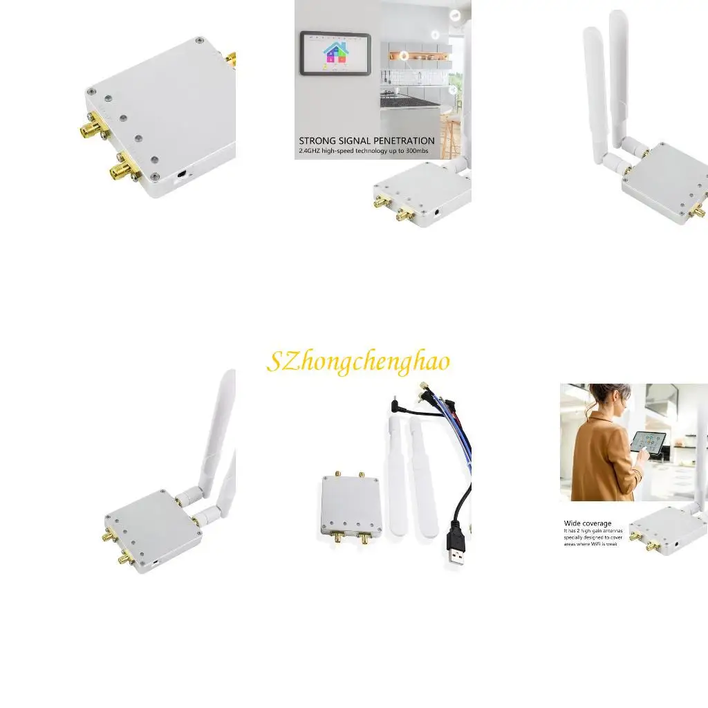 

Advanced 4W WiFi Ranging Expander 2 Antennas 5.8Ghz+5.8Ghz Amplifier for Superior Strength 601D