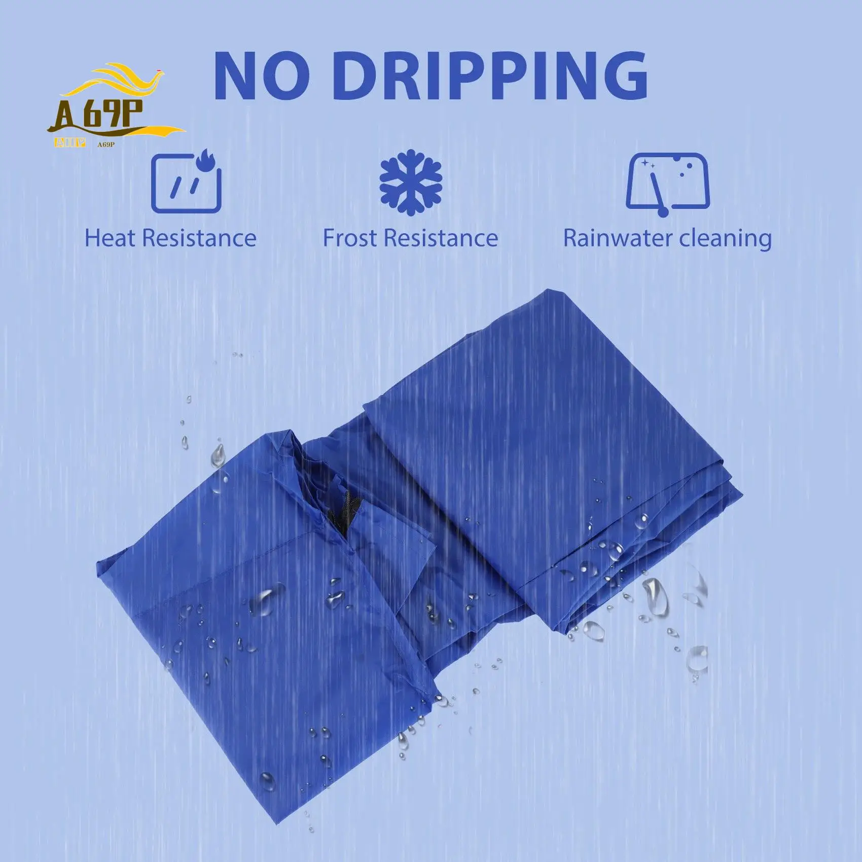 A69P-Ping Pong Table يغطي أكسفورد مقاوم للماء في الهواء الطلق المطر الرياح الشمس الغبار الأشعة فوق البنفسجية مقاومة تنس الطاولة غطاء تخزين واقي #1