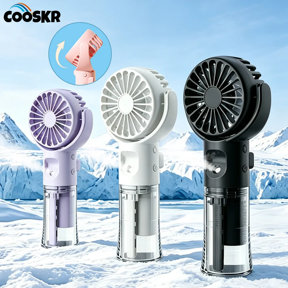 Mini-Ventilator, tragbarer Handventilator, Wassernebel-Ventilator, kleiner Sprüh-Luftbefeuchter-Ventilator, USB-wiederaufladbarer tragbarer Ventilator, neuer Handventilator, Luftkühler