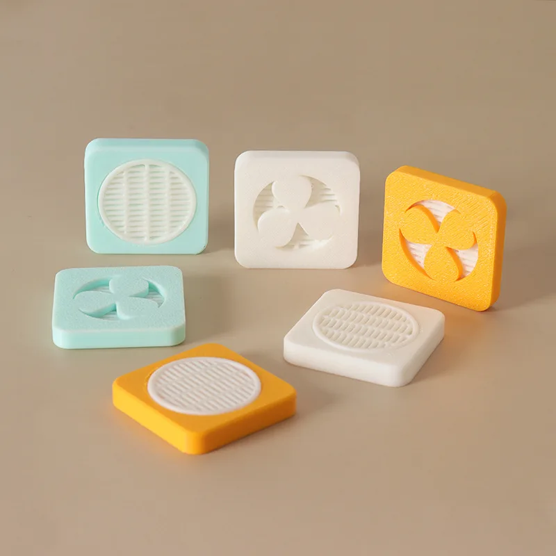 

Miniature Dollhouse Fan & Vent Decor Set, Tiny Room Furniture Accessories, Cute Desktop Ornament for Miniatures Scene & Pretend