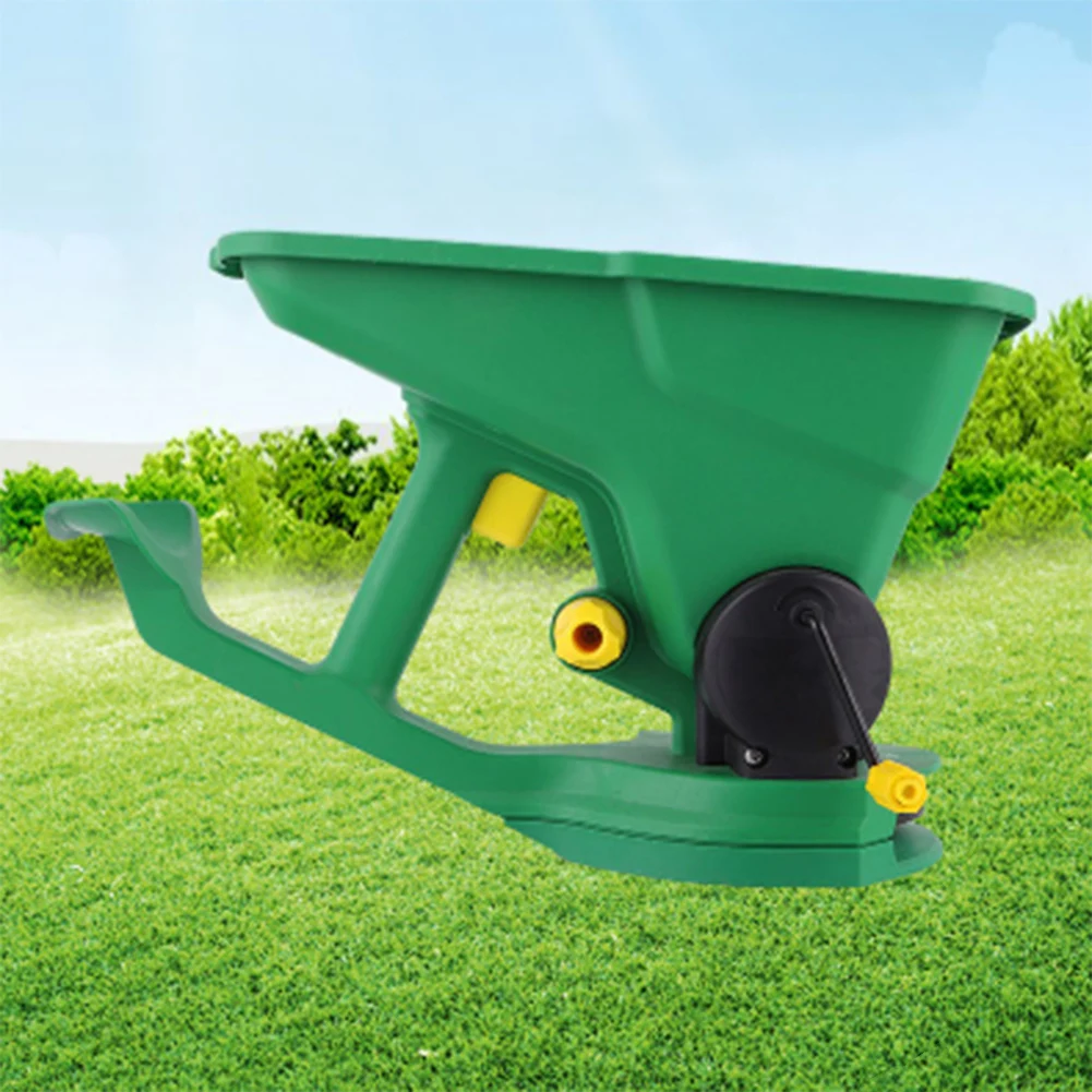 

Handheld Seed Spreader Hand Powered Spreader Multi-Function Hand Cranked Fertilizer Tool Manual Lawn Seeder Gardening Supplies