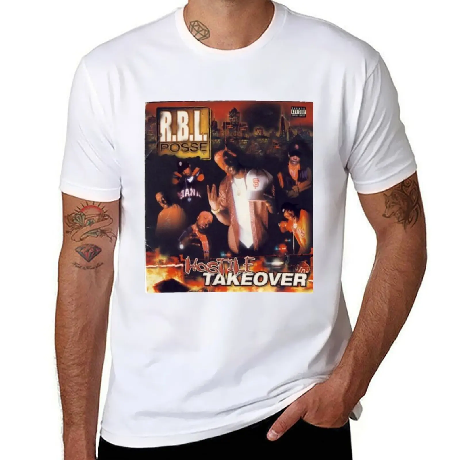 

RBL-Hostile T-Shirt men t shirt cotton 100% man t shirt graphic T-Shirt