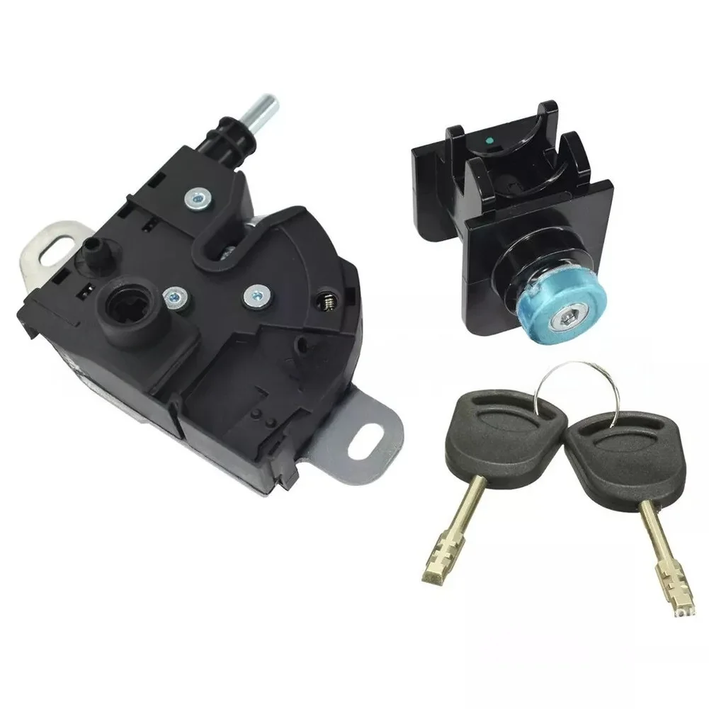 ボンネットロックラッチコンプリートセットトランジット-mk6-2000-2006-2-キー-4124287-プラスチック金属黒カーアクセサリー