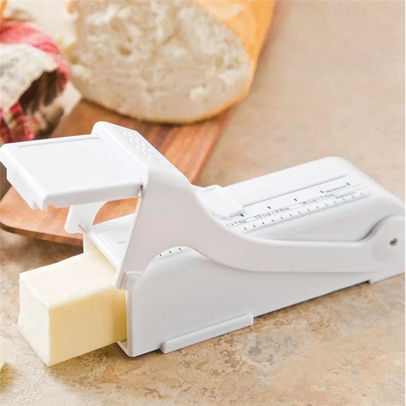 AT29-Butter Cutter Slicer Measuring Dispenser And Keeper Cheese Toast Separator