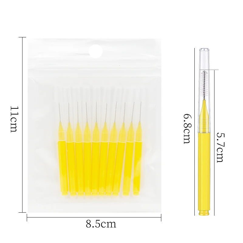 Mini Brosse à Sourcils de Poulet pour Rehaussement des Yeux, Peigne d'Extension de Cils, Outil de Maquillage Interdentaire, 10/20 Pièces