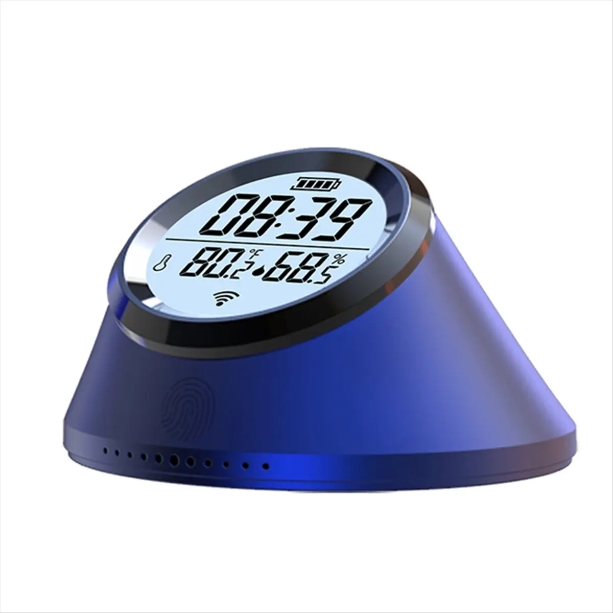 Tuya Zigbee Smart Temperature Humidity Sensor Clock Indoor Thermometer with LCD Display for Home Smart Life-A