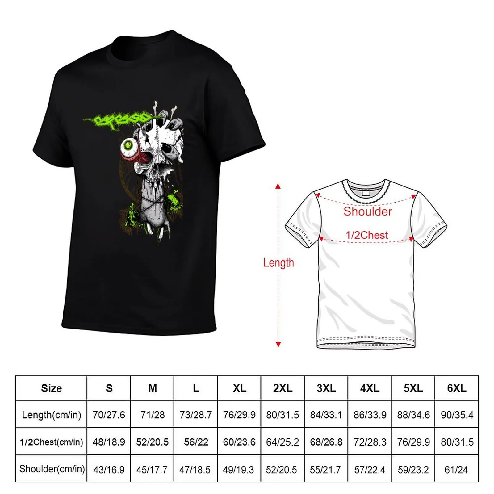 t anime Carcass shirt oversize t shirts \t man T-Shirt casual