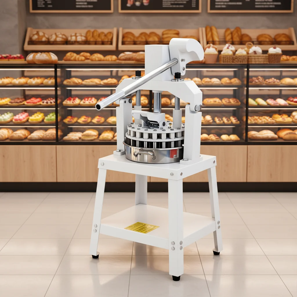 

Малогабаритное ручное оборудование для пекарни: машина для формования, деления и округления теста для питы, пиццы и хлеба, популярная модель для пекарен.