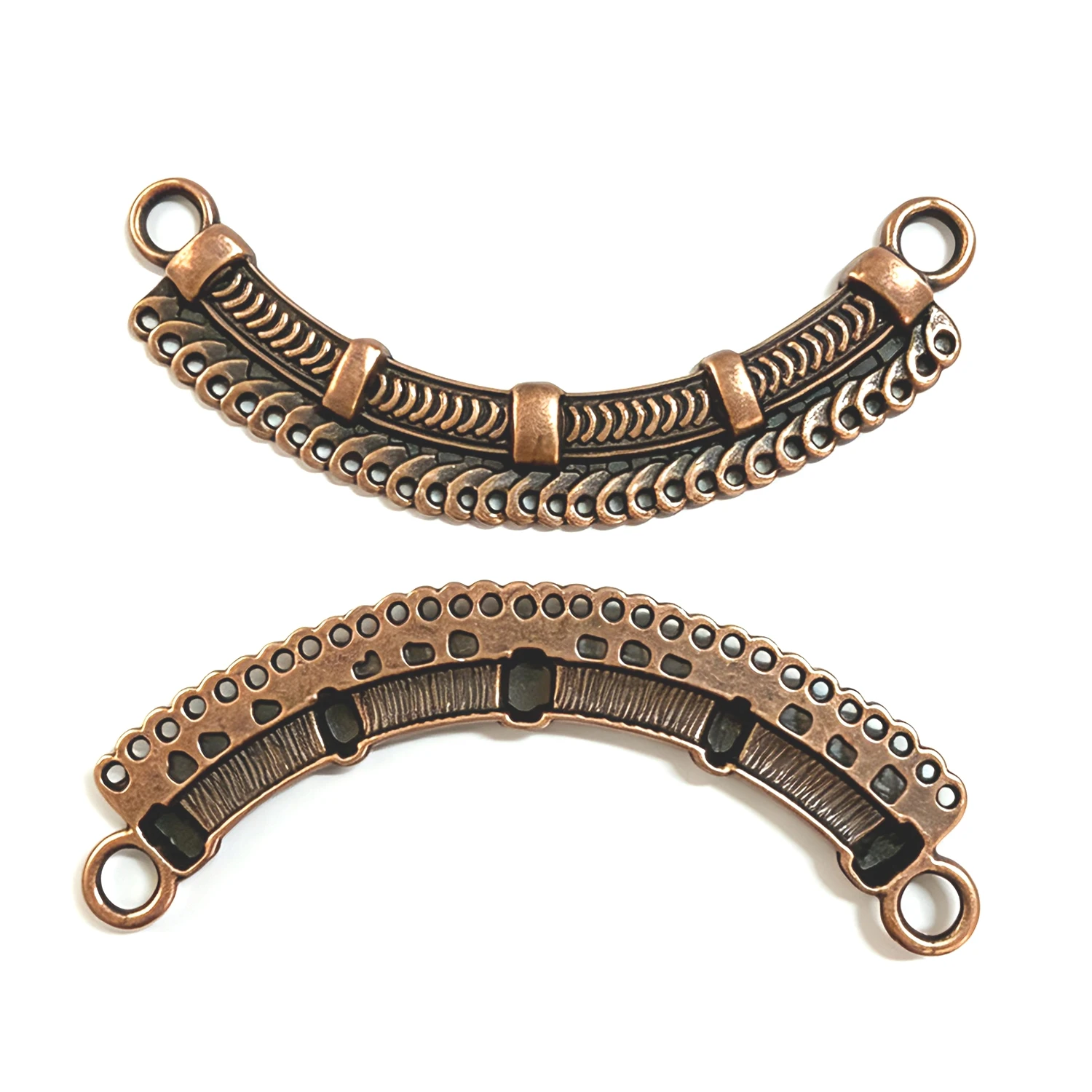4szt 69mm Dark Gold-tone Technics Connector Charms H1385 Materiały do wyrobu biżuterii — zdjęcie 4