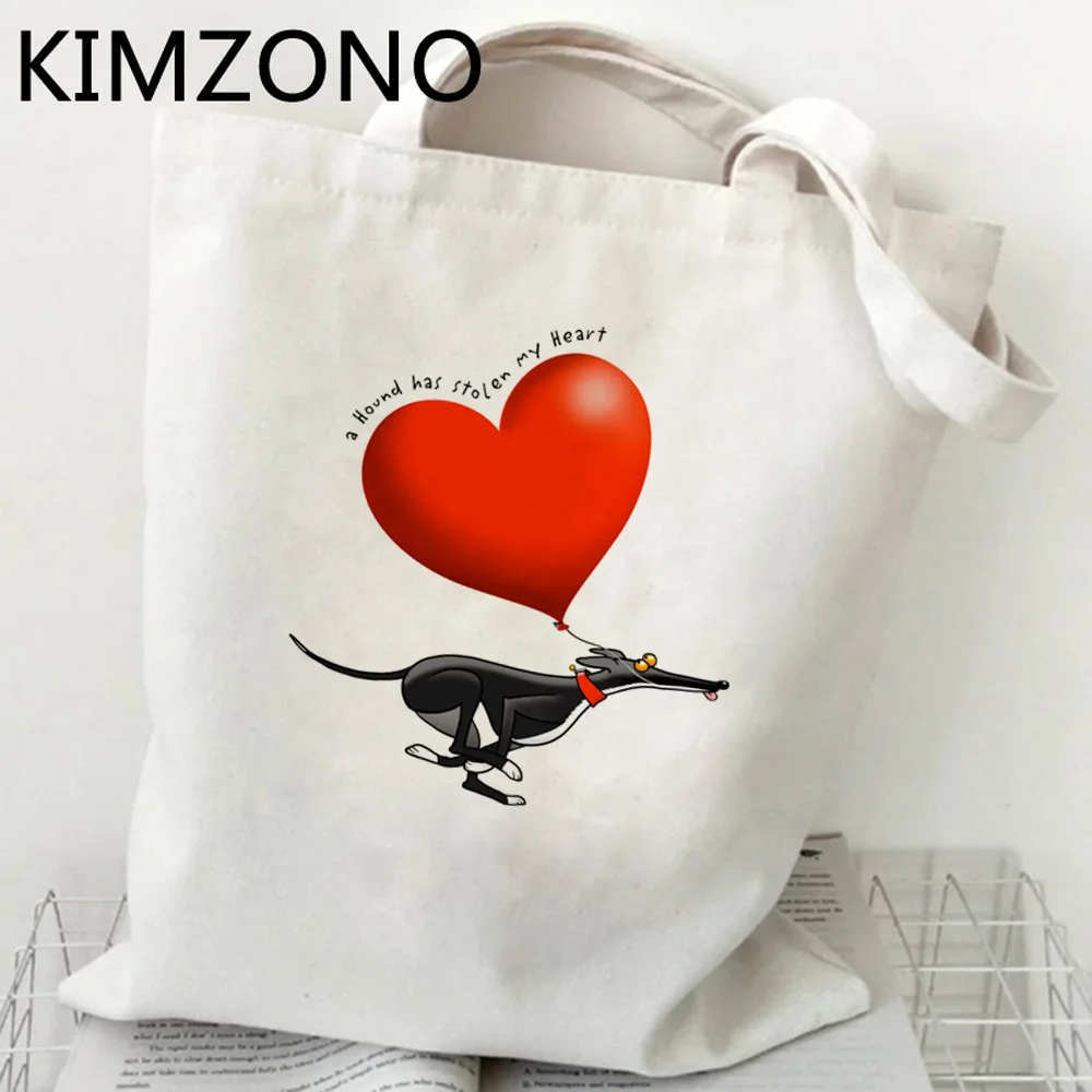 Greyhound shopping bag grocery reusable bolsas de tela bolsa cotton recycle bag bag net reciclaje sacolas