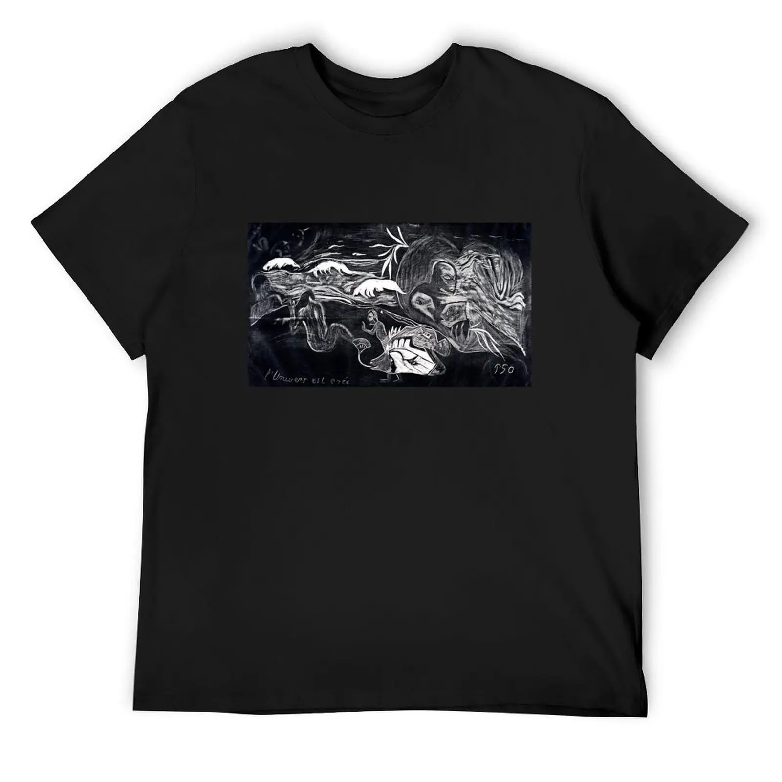 Gauguin's The Universe is Created 1893–94 T-Shirt quick-drying man clothes man t shirt tshirts for men