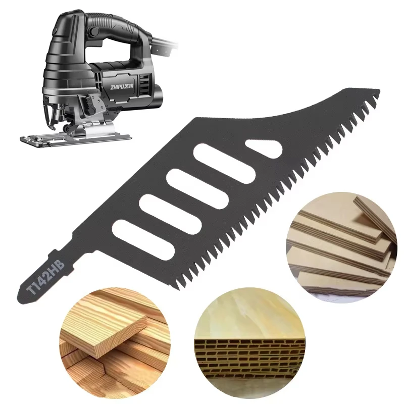 

Jigsaw Blade Extra Long Heavy Duty Scroll Saw Blades T-Shank Fine Coarse Teeth for Wood Aluminum Tight Spaces