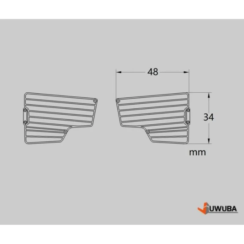 Metall-Lichtgitter-Scheinwerferschutz 1/14 für Tamiya RC Truck Kipper für VOLVO F16 750 ACTROS 3363 3348 LESU MAN TGA TGS F2000 Iveco – Detail 1