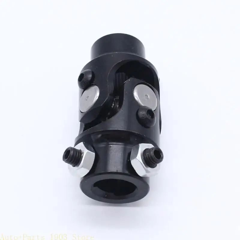

E21C Upgraded 3/4"-36 Splinex3/4" DD Car Steering U Joint Coupler Black Compact Size fitting for MustangII Power Rack