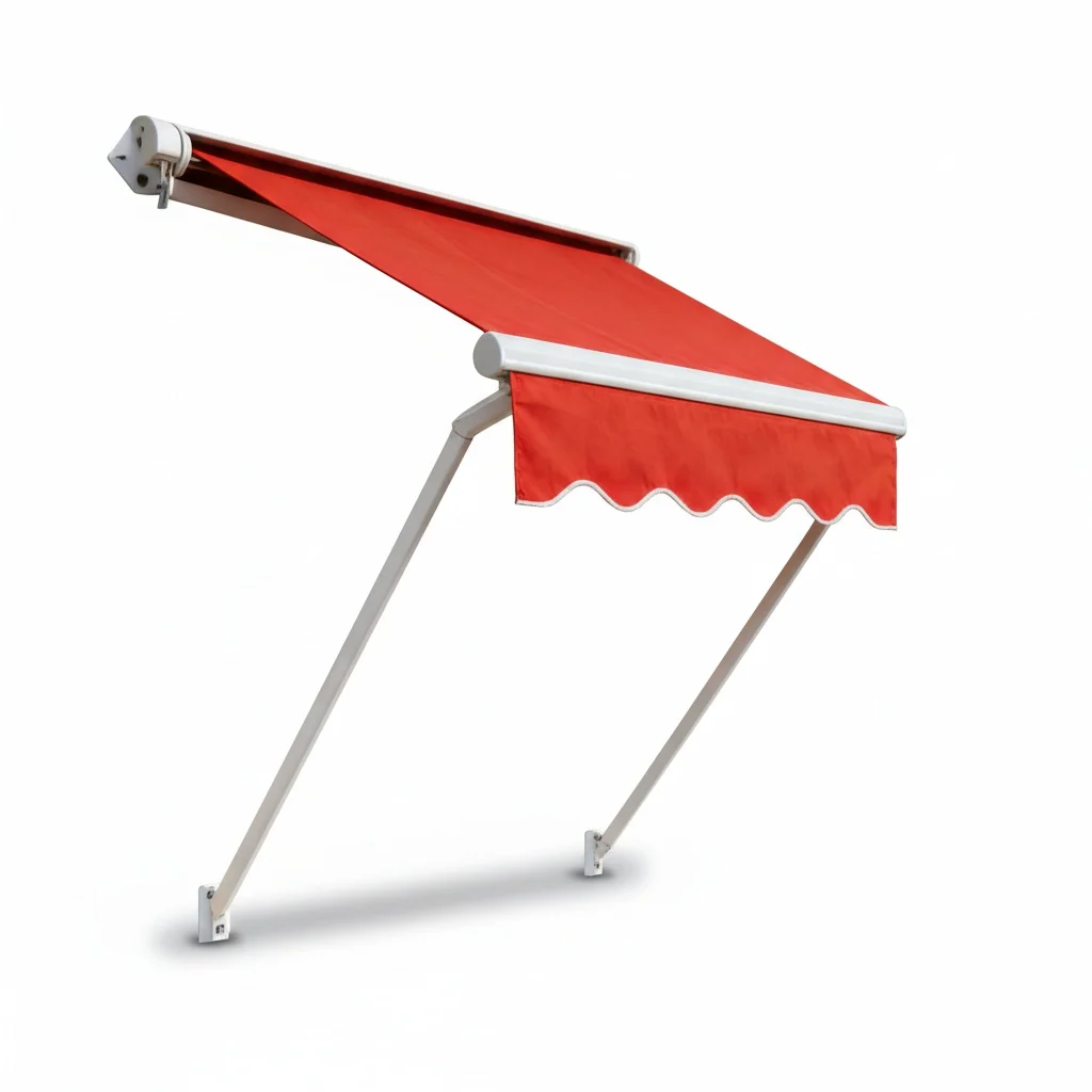 

Outdoor Window Awning, Aluminum Manual Retractable Sun Shade, Customizable Garden Sunshade, Heavy Duty Patio Canopy for Home Use