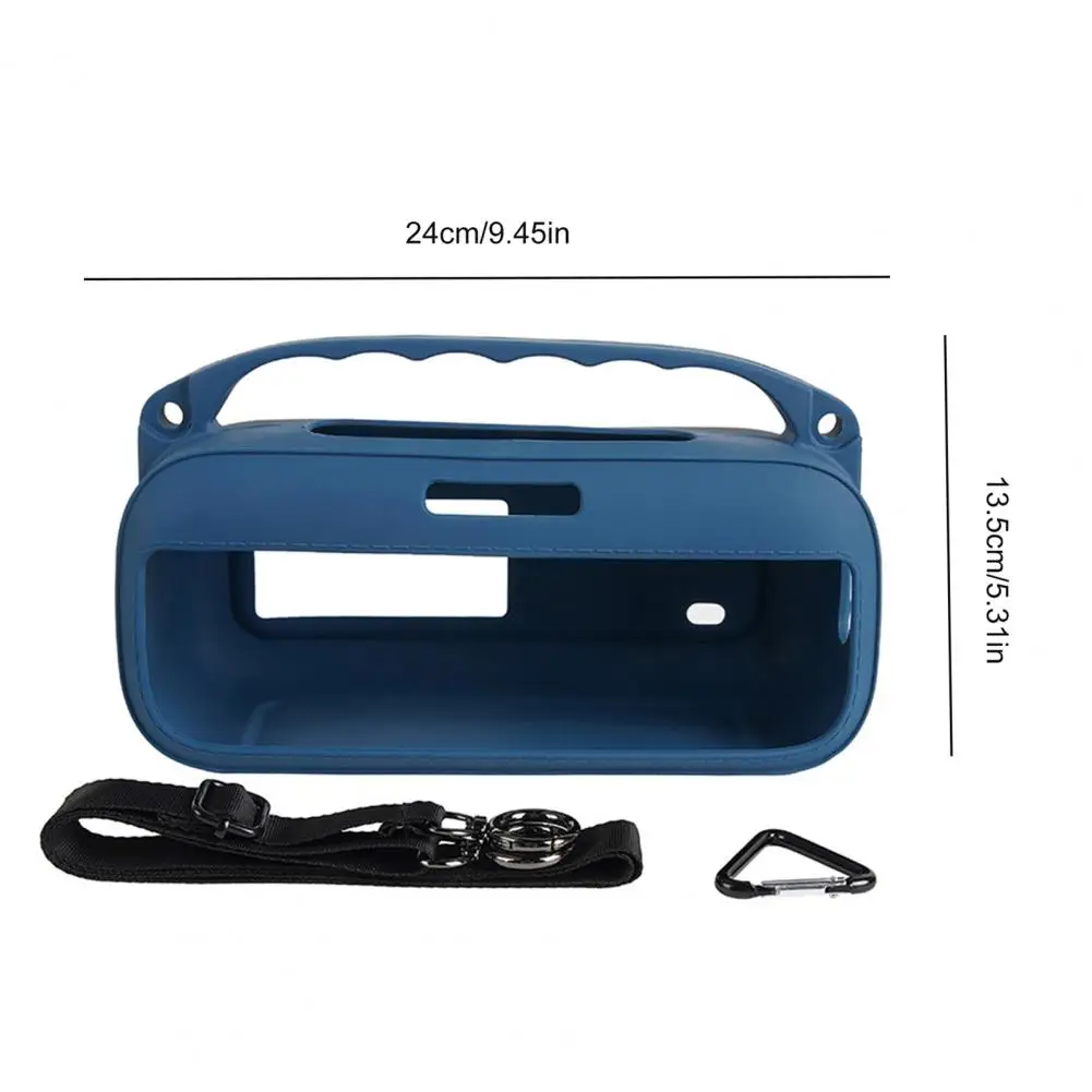 -compatible Speaker Cover Silicone Protective Speaker Case for Soundlink Plus 7 Waterproof Cover with Shoulder Strap Carabiner