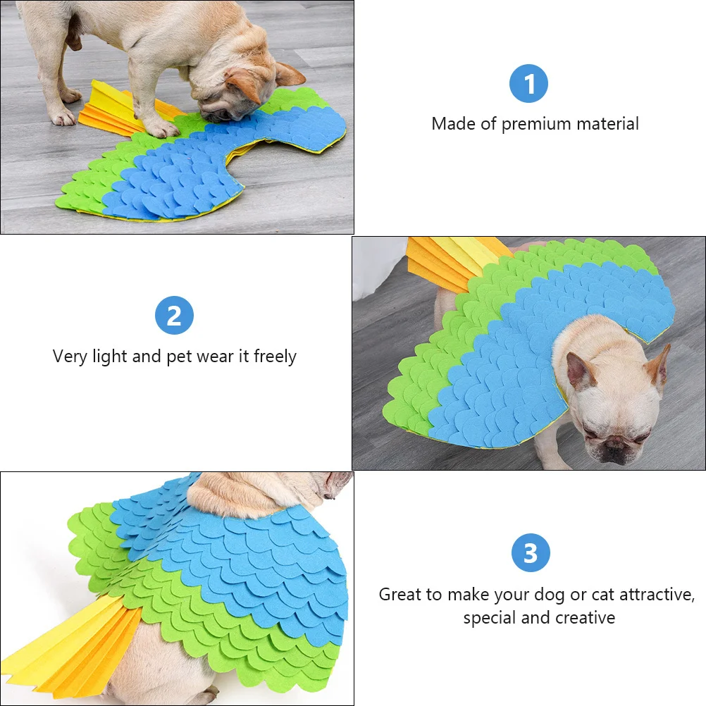 

1Pcs Pet Festival Costume Charming Bird Wing Design Lightweight Pet Apparel Lovely Party Outfit Puppy Cat Creative Festival