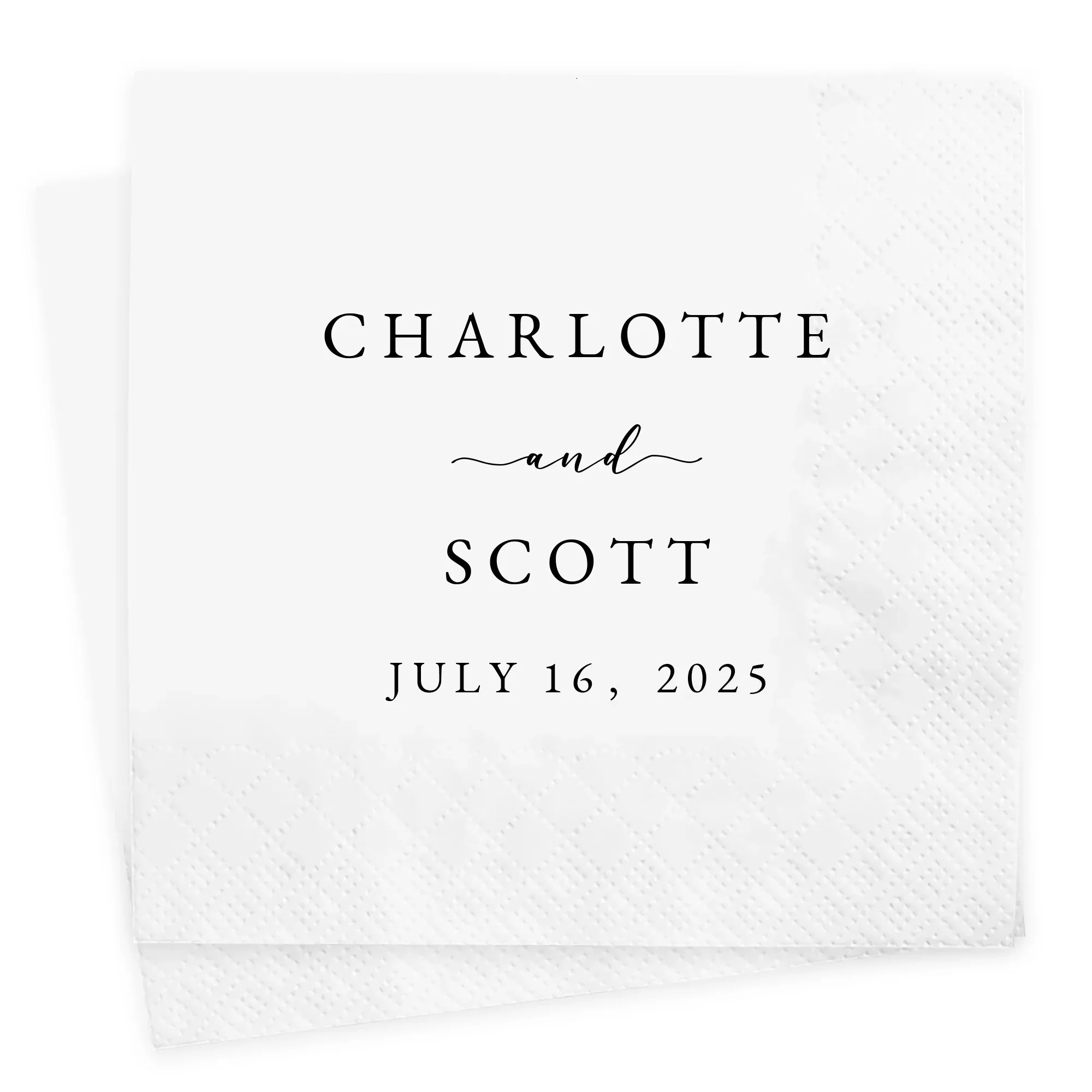 Personalized Paper Napkins for Wedding Custom Napkins of Your Text 20-200pcs Disposable Napkins for Cocktail Party Hen Party view 3