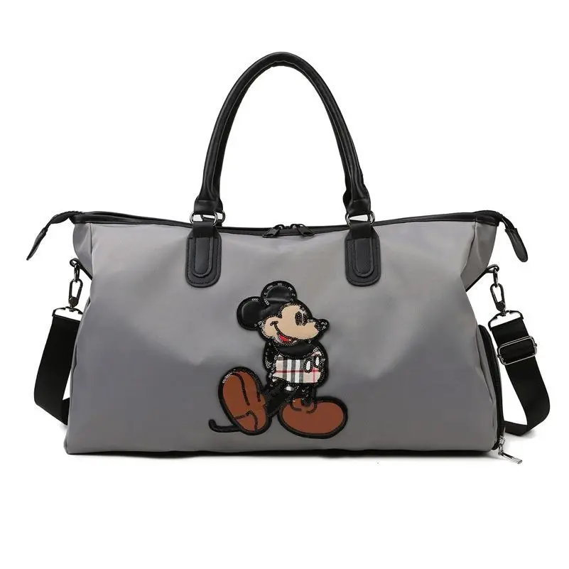 New Disney fashion travel bag waterproof sequined Mickey Mouse Crossbody Bags portable large capacity shoulder bag