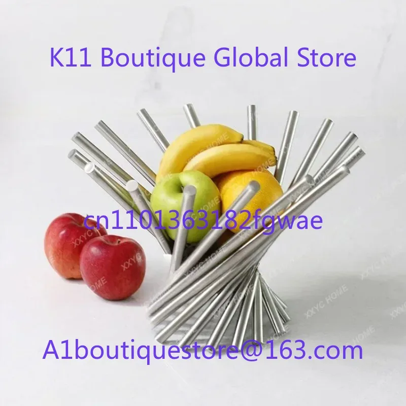 Obstkorbtablett aus Edelstahl