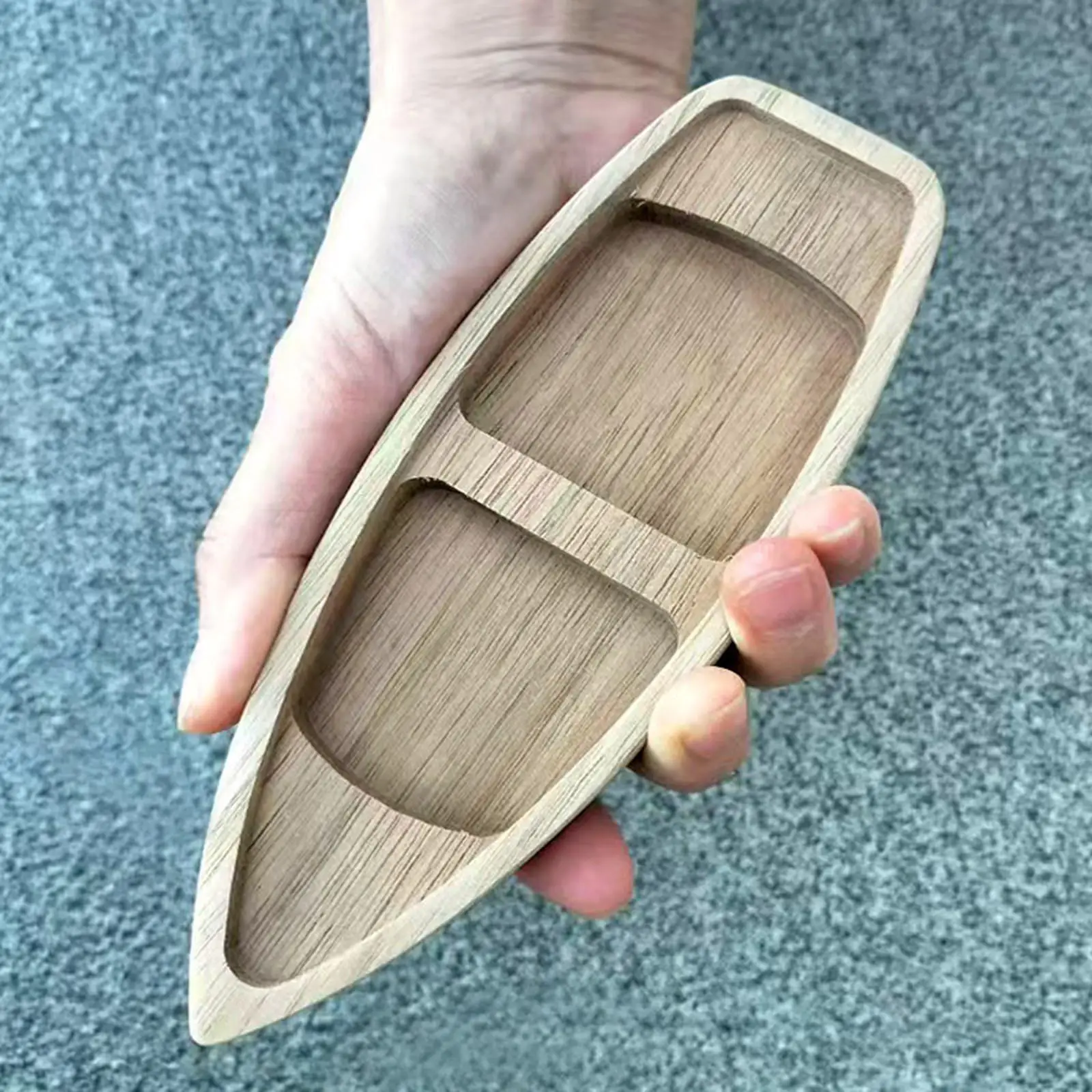 Wooden Boat Wooden Ornaments Bookcase Decor Boat Craft Wood Canoe for Shelf Tabletop DIY Projects 17 cm Birthday Gifts